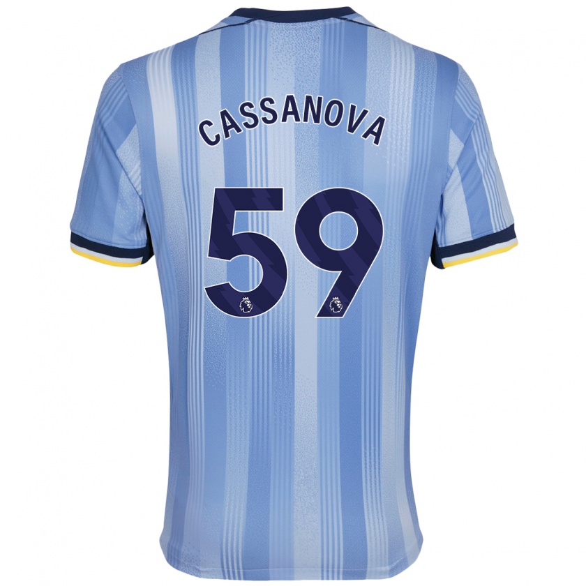 Kandiny Dames Dante Cassanova #59 Lichtblauw Uitshirt Uittenue 2024/25 T-Shirt