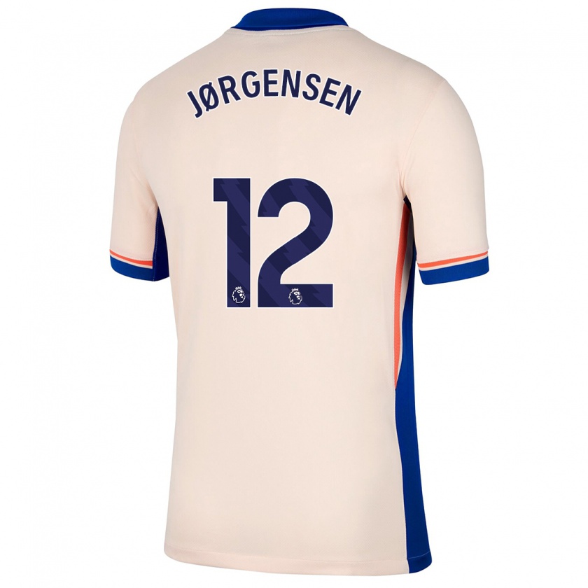 Kandiny Dames Filip Jørgensen #12 Lichtbeige Uitshirt Uittenue 2024/25 T-Shirt