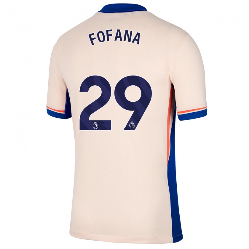 Kandiny Donna Maglia Wesley Fofana #29 Beige Chiaro Kit Gara Away 2024/25 Maglietta