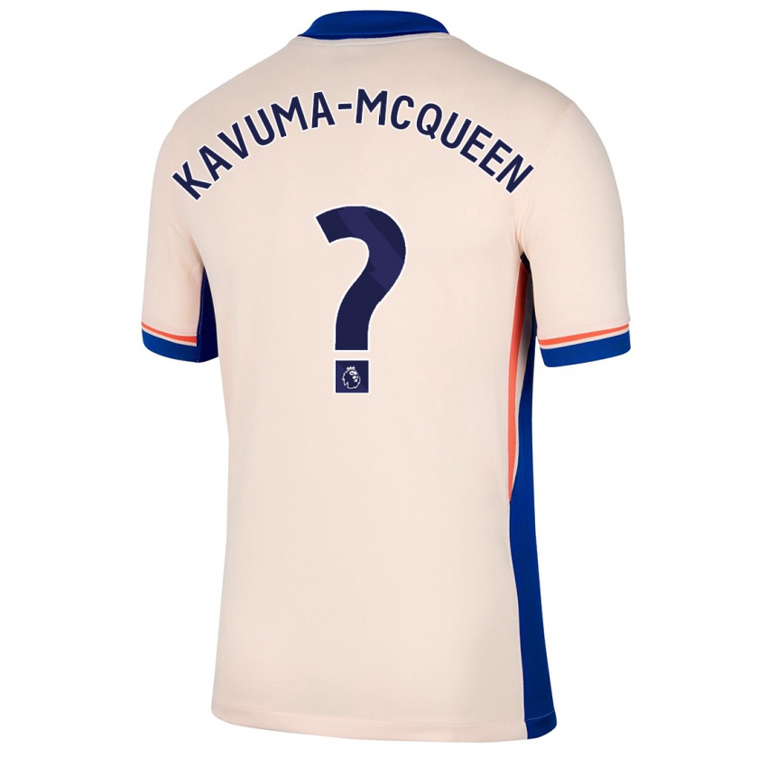 Kandiny Dames Ryan Kavuma-Mcqueen #0 Lichtbeige Uitshirt Uittenue 2024/25 T-Shirt