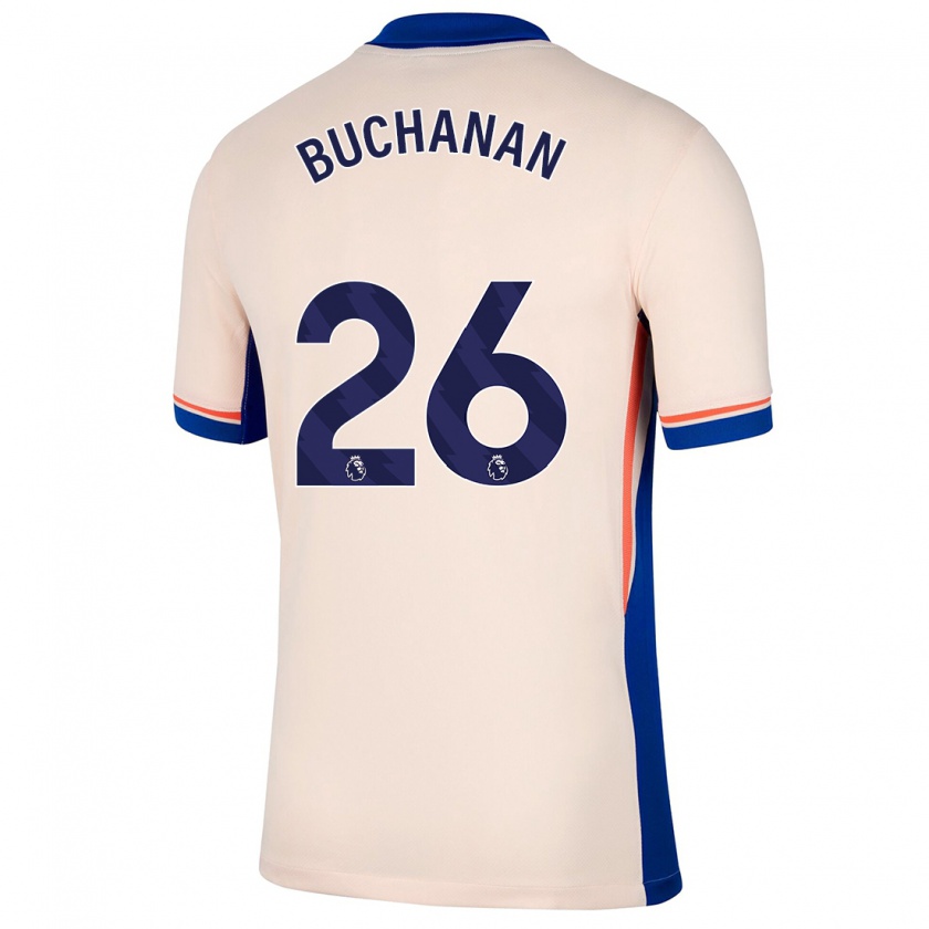 Kandiny Donna Maglia Kadeisha Buchanan #26 Beige Chiaro Kit Gara Away 2024/25 Maglietta