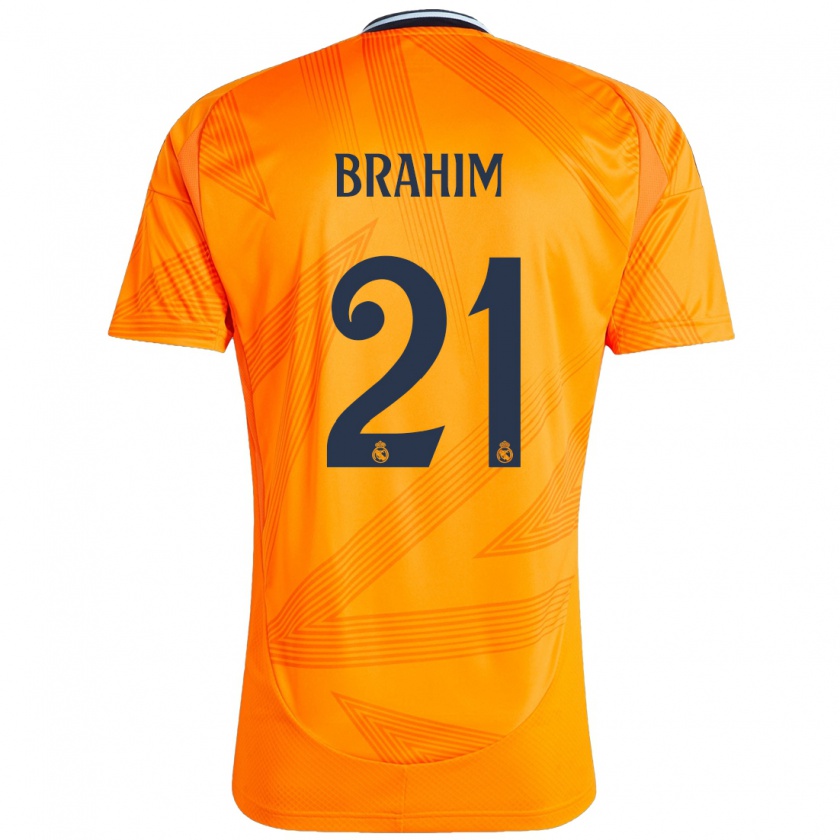 Kandiny Donna Maglia Brahim Díaz #21 Arancione Kit Gara Away 2024/25 Maglietta