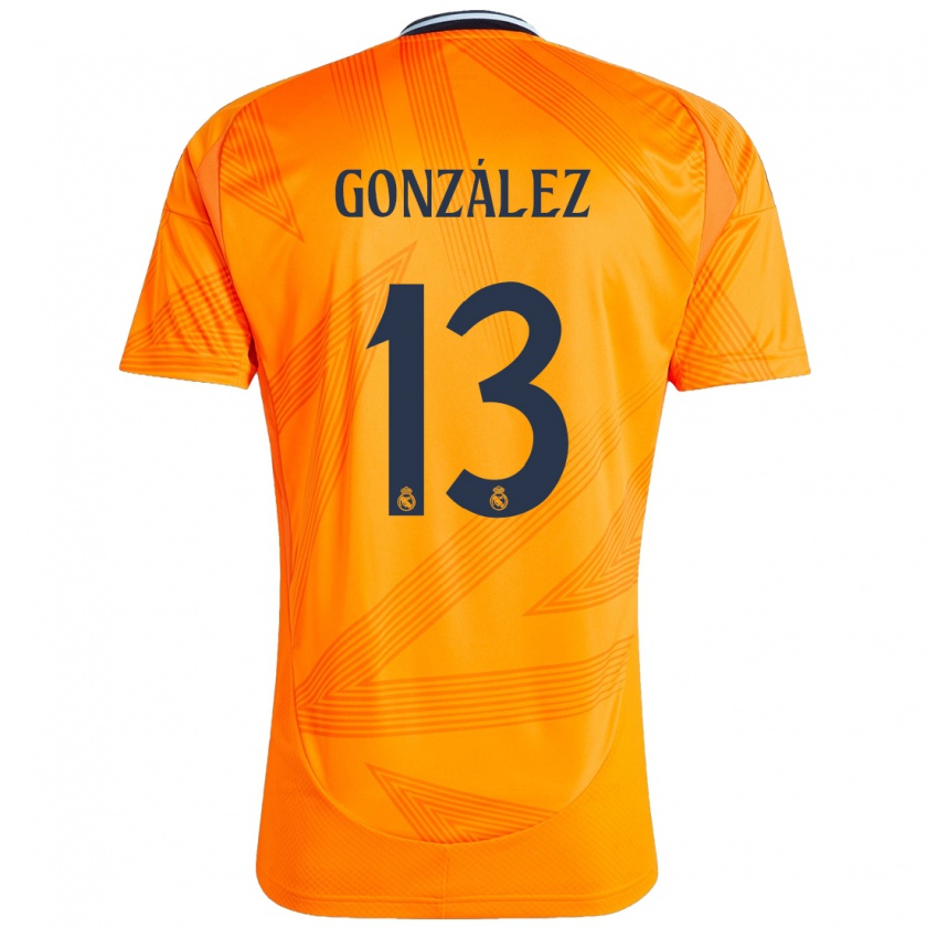 Kandiny Donna Maglia Fran González #13 Arancione Kit Gara Away 2024/25 Maglietta