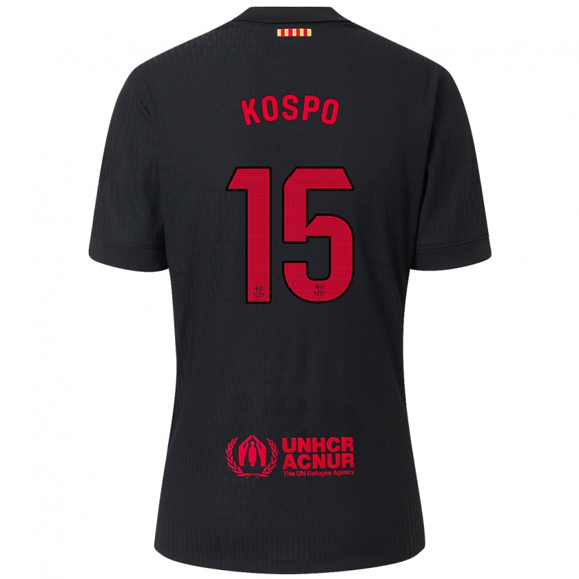 Kandiny Damen Eman Kospo #15 Schwarz Rot Auswärtstrikot Trikot 2024/25 T-Shirt Österreich