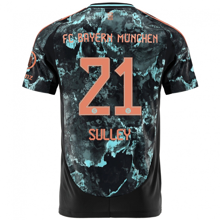 Kandiny Damen Williams Baffour Sulley #21 Schwarz Auswärtstrikot Trikot 2024/25 T-Shirt Österreich