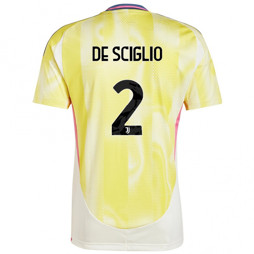 Kandiny Mujer Camiseta Mattia De Sciglio #2 Amarillo Solar 2ª Equipación 2024/25 La Camisa