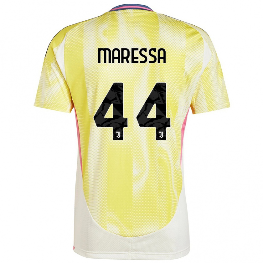 Kandiny Dames Tommaso Maressa #44 Zonnig Geel Uitshirt Uittenue 2024/25 T-Shirt