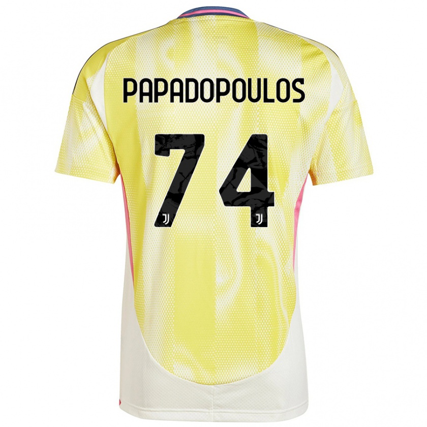 Kandiny Dames Christos Papadopoulos #74 Zonnig Geel Uitshirt Uittenue 2024/25 T-Shirt