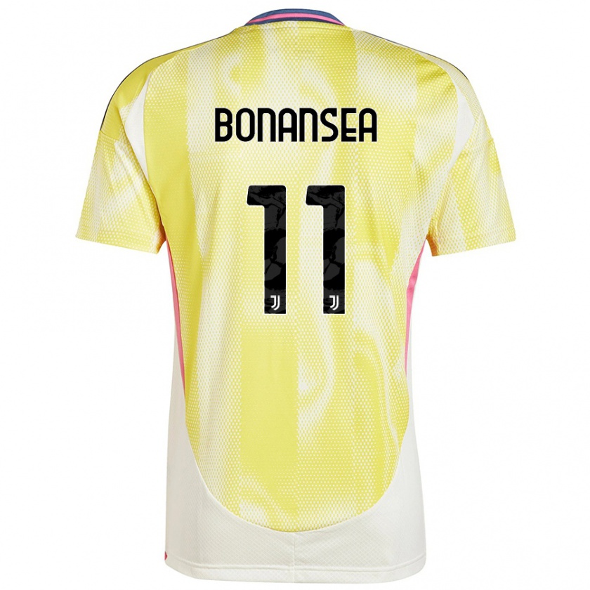 Kandiny Dames Barbara Bonansea #11 Zonnig Geel Uitshirt Uittenue 2024/25 T-Shirt