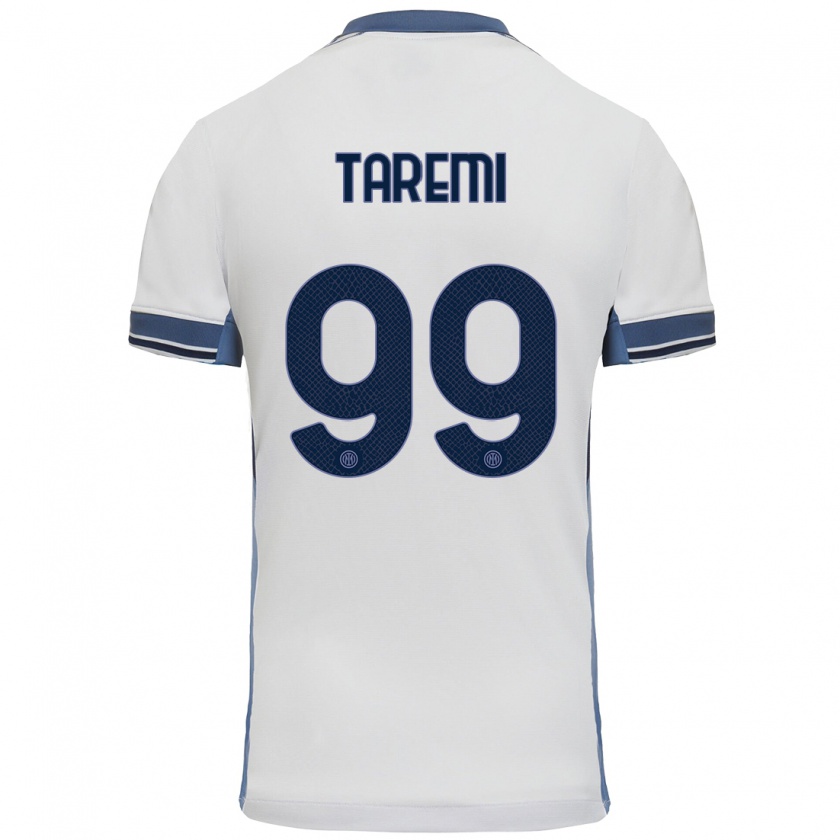 Kandiny Donna Maglia Mehdi Taremi #99 Bianco Grigio Kit Gara Away 2024/25 Maglietta