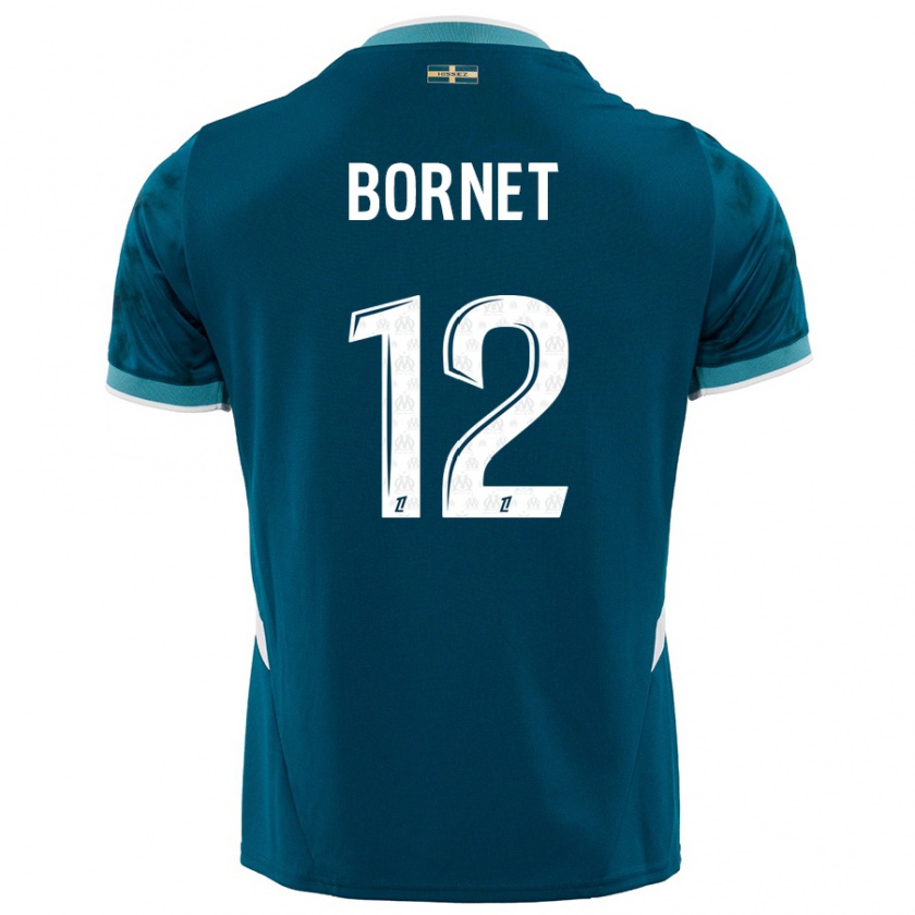 Kandiny Damen Camille Bornet #12 Türkisblau Auswärtstrikot Trikot 2024/25 T-Shirt Österreich