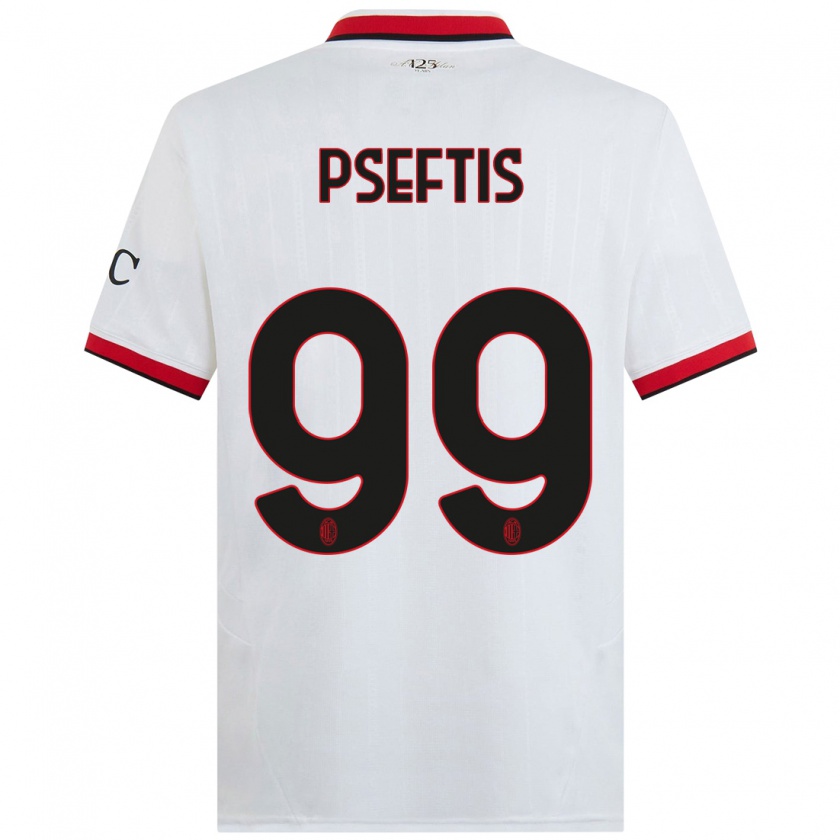 Kandiny Damen Fotios Pseftis #99 Weiß Schwarz Rot Auswärtstrikot Trikot 2024/25 T-Shirt Österreich