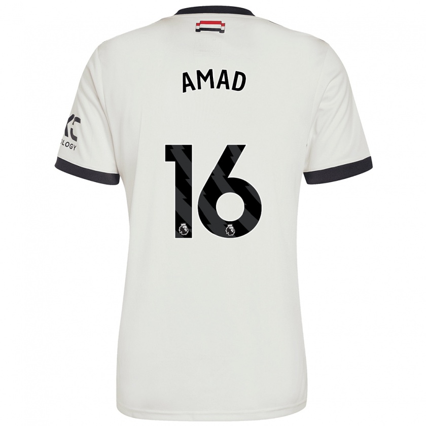 Kandiny Damen Amad Diallo #16 Cremeweiß Ausweichtrikot Trikot 2024/25 T-Shirt Österreich