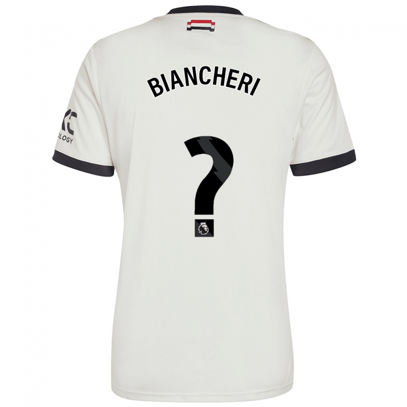 Kandiny Mujer Camiseta Gabriele Biancheri #0 Blanquecino Equipación Tercera 2024/25 La Camisa México