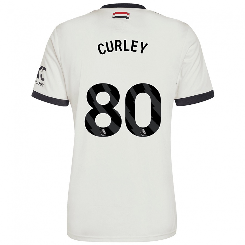 Kandiny Mujer Camiseta Ruben Curley #80 Blanquecino Equipación Tercera 2024/25 La Camisa