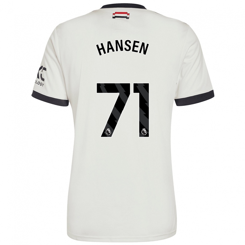 Kandiny Dames Isak Hansen-Aaroen #71 Gebroken Wit Thuisshirt Derde Tenue 2024/25 T-Shirt