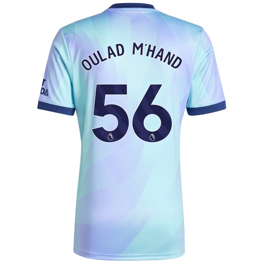 Kandiny Mujer Camiseta Salah-Eddine Oulad M'hand #56 Agua Equipación Tercera 2024/25 La Camisa