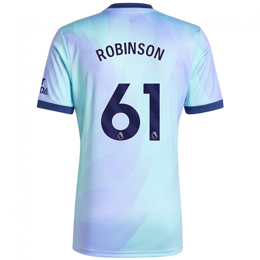 Kandiny Dames Josh Robinson #61 Aqua Thuisshirt Derde Tenue 2024/25 T-Shirt