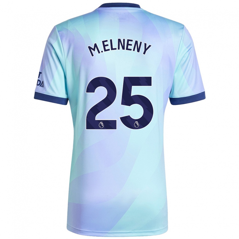 Kandiny Dames Mohamed Elneny #25 Aqua Thuisshirt Derde Tenue 2024/25 T-Shirt