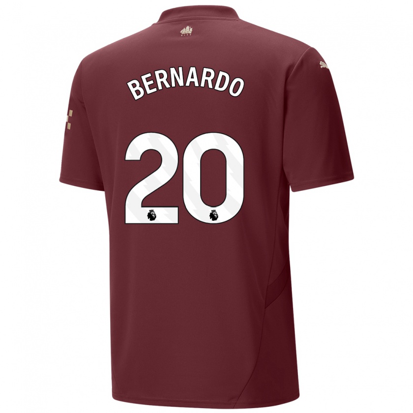 Kandiny Donna Maglia Bernardo Silva #20 Marrone Kit Gara Third 2024/25 Maglietta