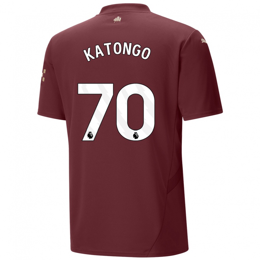 Kandiny Donna Maglia Jadel Katongo #70 Marrone Kit Gara Third 2024/25 Maglietta