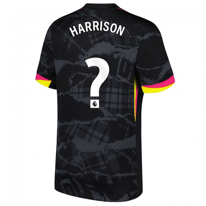 Kandiny Dames Ollie Harrison #0 Zwartroze Thuisshirt Derde Tenue 2024/25 T-Shirt