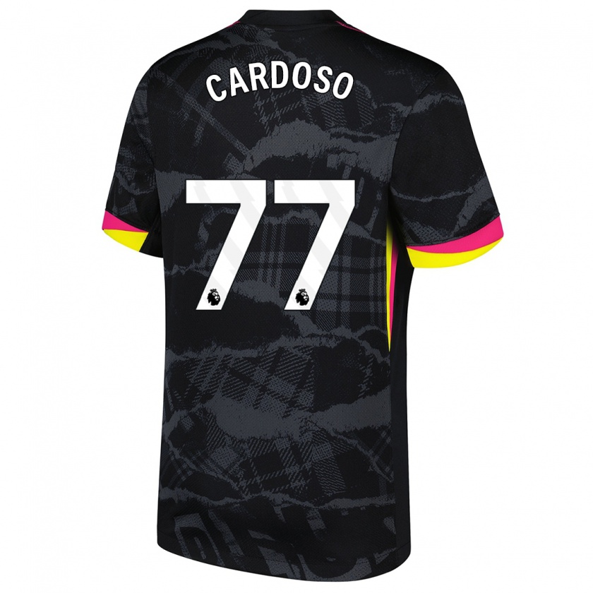 Kandiny Donna Maglia Leo Cardoso #77 Nero Rosa Kit Gara Third 2024/25 Maglietta