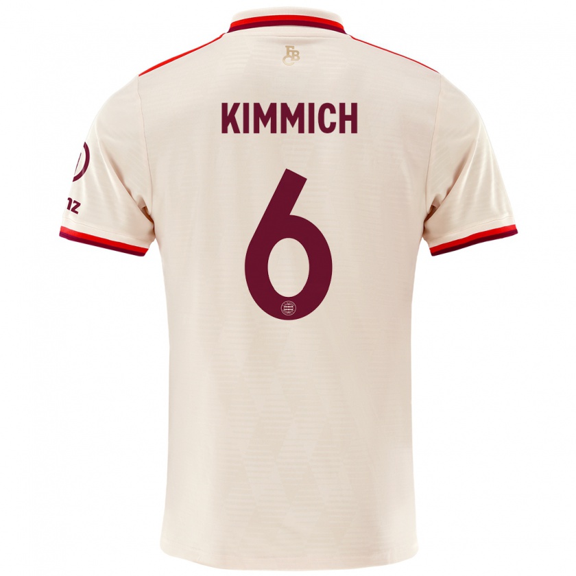 Kandiny Kobiety Joshua Kimmich #6 Lniany Trzeci Komplet Koszulka 2024/25 Koszulki Klubowe