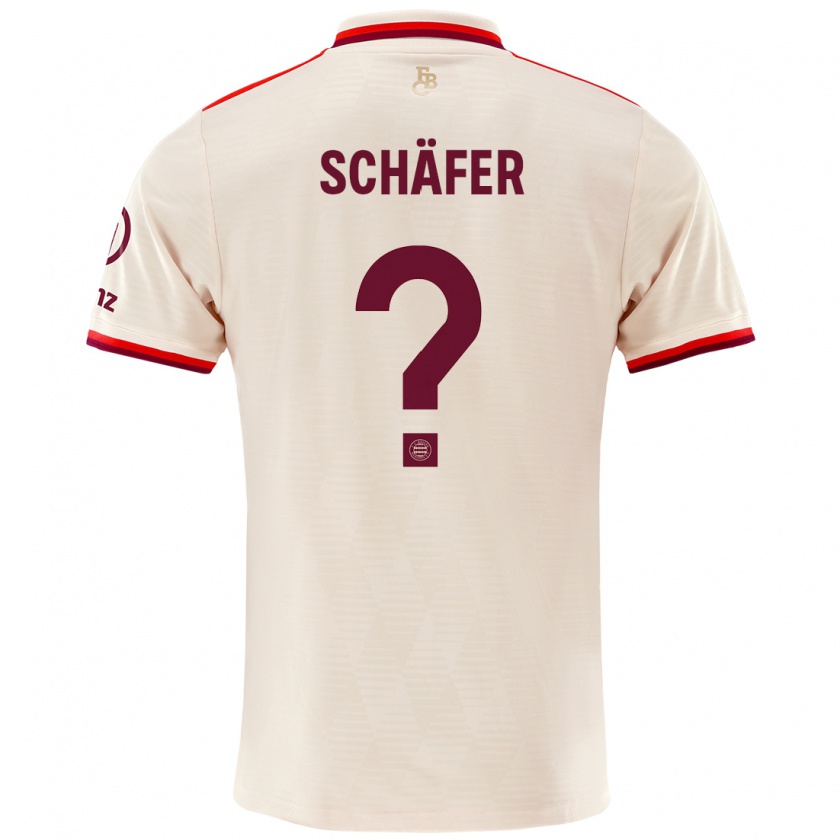 Kandiny Mujer Camiseta Luis Schäfer #0 Lino Equipación Tercera 2024/25 La Camisa