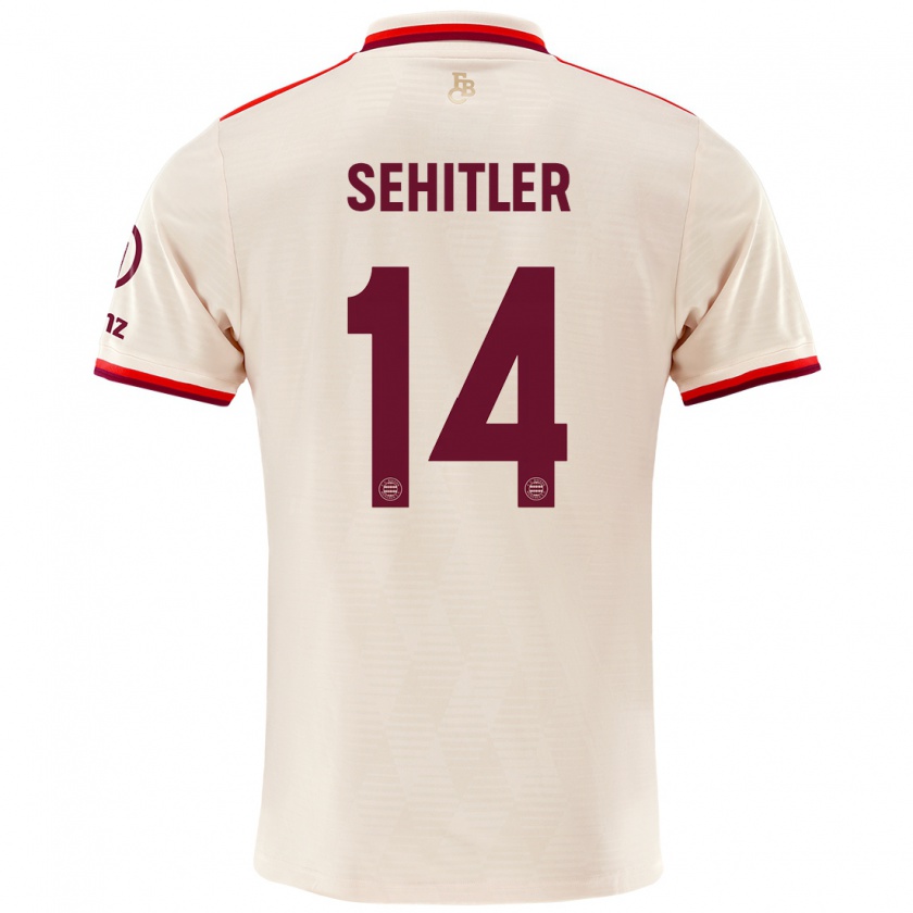 Kandiny Mujer Camiseta Alara Şehitler #14 Lino Equipación Tercera 2024/25 La Camisa