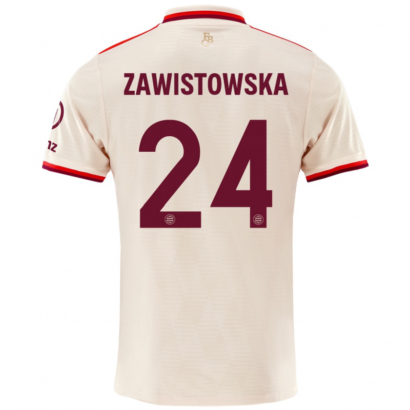 Kandiny Mujer Camiseta Weronika Zawistowska #24 Lino Equipación Tercera 2024/25 La Camisa