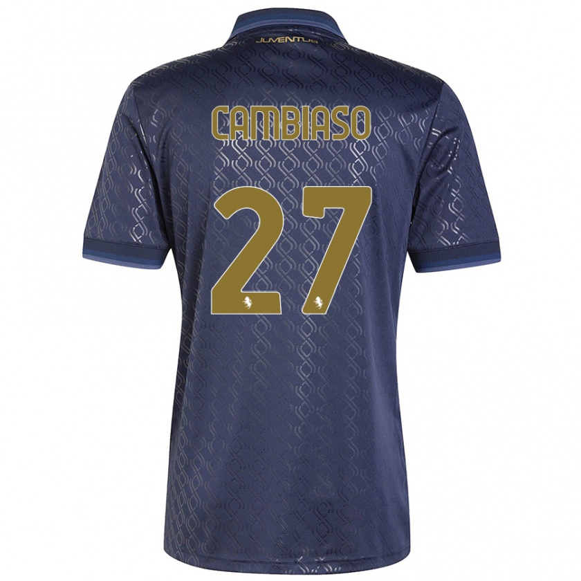 Kandiny Damen Andrea Cambiaso #27 Marineblau Ausweichtrikot Trikot 2024/25 T-Shirt Österreich