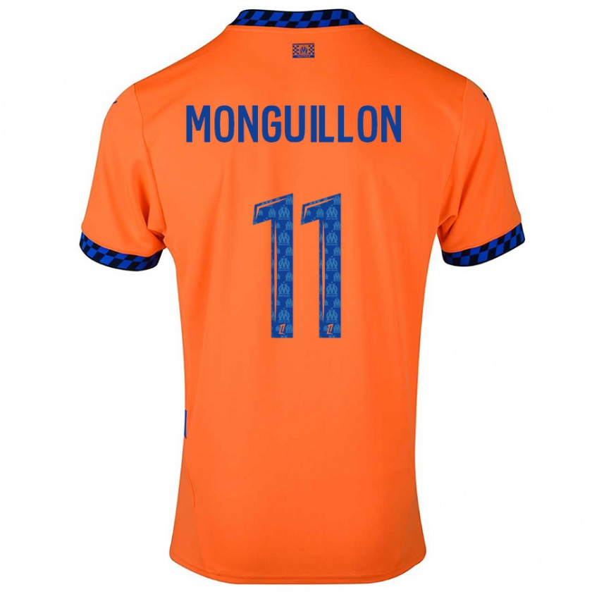 Kandiny Damen Coralie Monguillon #11 Orange Dunkelblau Ausweichtrikot Trikot 2024/25 T-Shirt Österreich