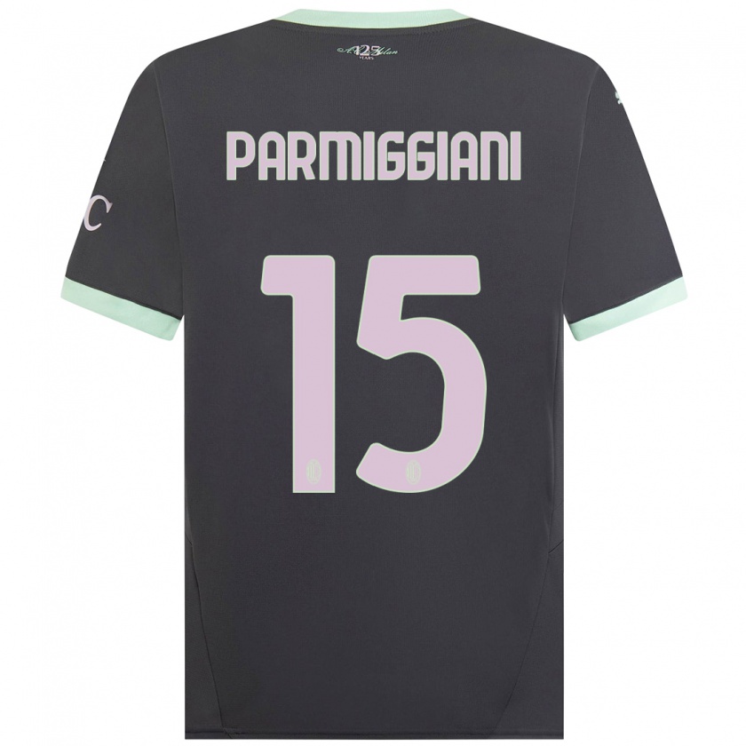 Kandiny Donna Maglia Pietro Parmiggiani #15 Grigio Kit Gara Third 2024/25 Maglietta