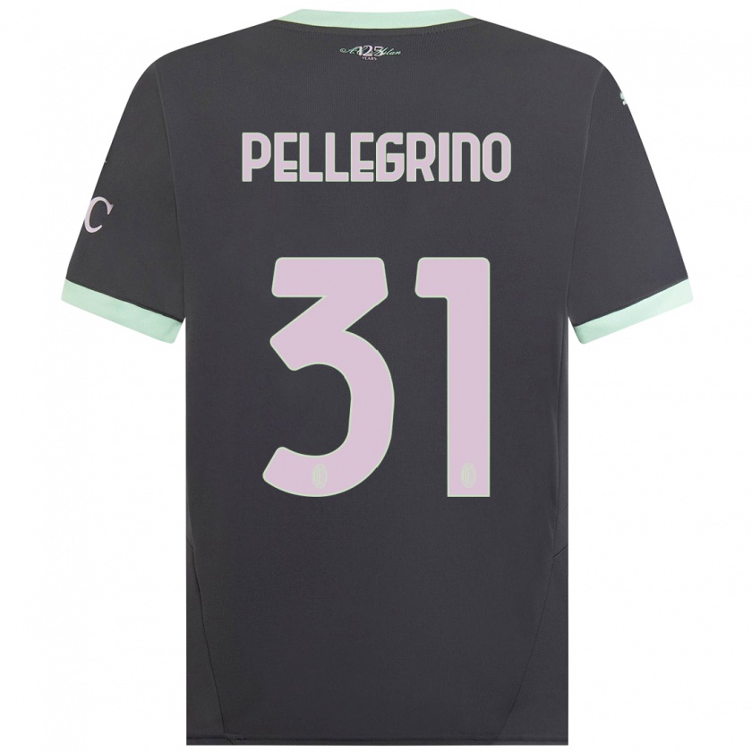 Kandiny Dames Marco Pellegrino #31 Grijs Thuisshirt Derde Tenue 2024/25 T-Shirt