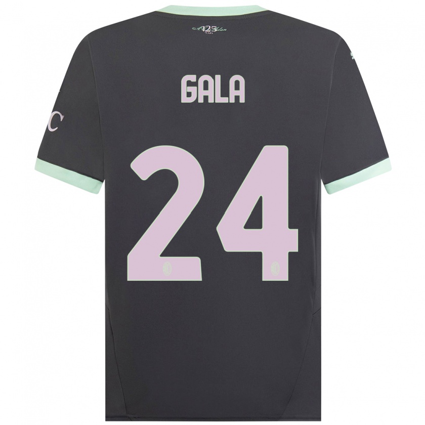 Kandiny Donna Maglia Antonio Gala #24 Grigio Kit Gara Third 2024/25 Maglietta