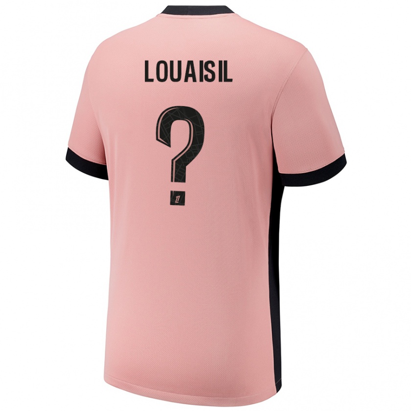 Kandiny Mujer Camiseta Kévin Louaisil #0 Rosa Óxido Equipación Tercera 2024/25 La Camisa México