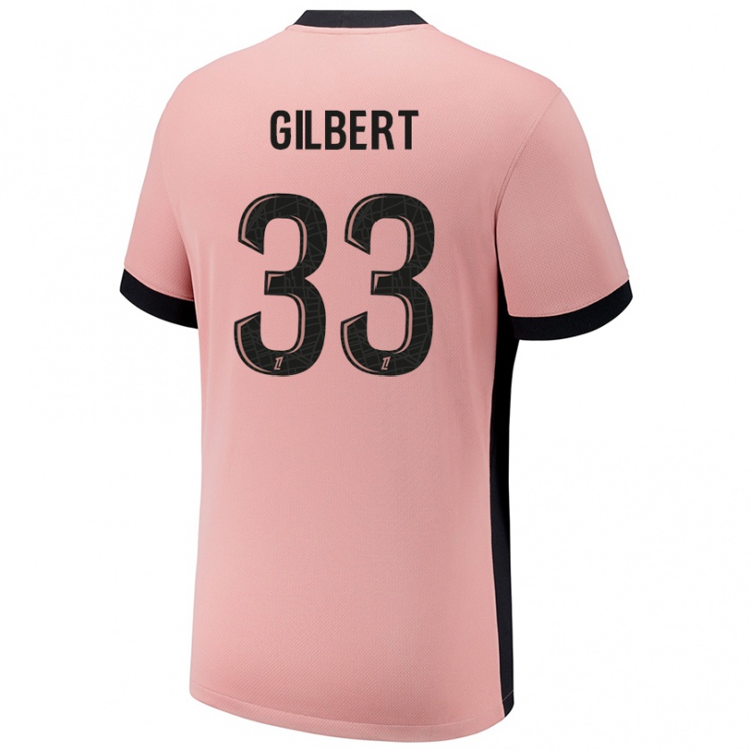 Kandiny Dames Tara Elimbi Gilbert #33 Roestroze Thuisshirt Derde Tenue 2024/25 T-Shirt