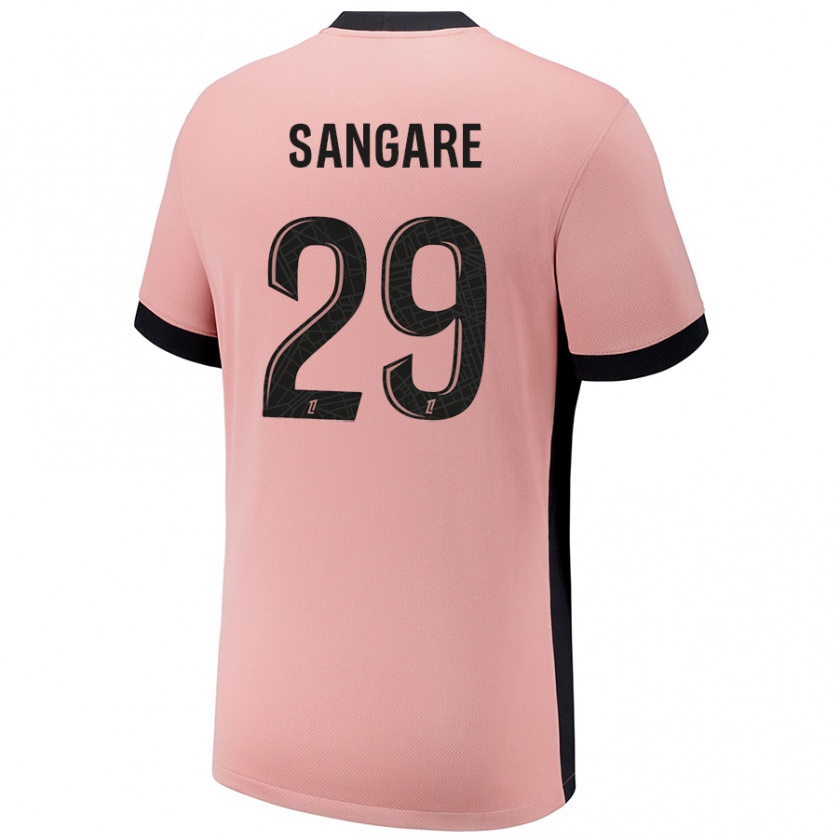 Kandiny Dames Hawa Sangare #29 Roestroze Thuisshirt Derde Tenue 2024/25 T-Shirt