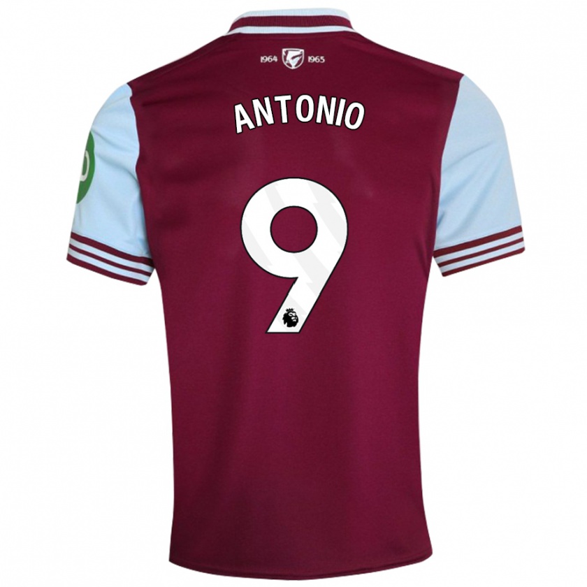 Kandiny Kinderen Michail Antonio #9 Donkerrood Thuisshirt Thuistenue 2024/25 T-Shirt