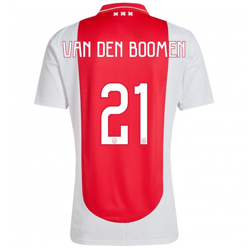 Kandiny Kinder Branco Van Den Boomen #21 Rot Weiß Heimtrikot Trikot 2024/25 T-Shirt Österreich