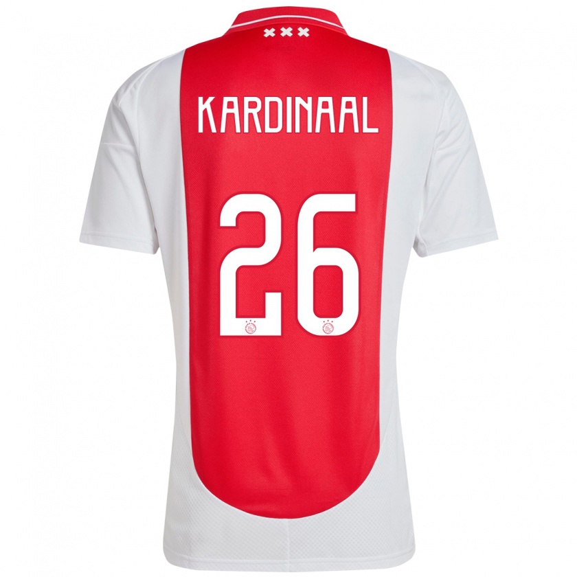 Kandiny Kinderen Isa Kardinaal #26 Rood Wit Thuisshirt Thuistenue 2024/25 T-Shirt België