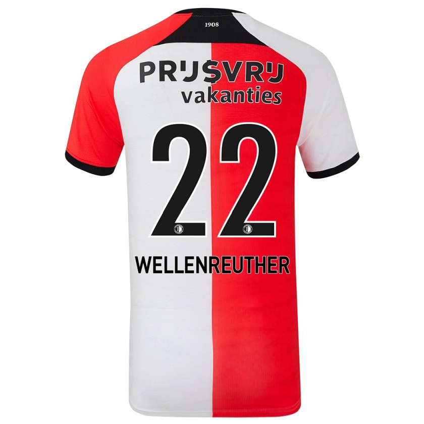 Kandiny Kinder Timon Wellenreuther #22 Rot Weiß Heimtrikot Trikot 2024/25 T-Shirt Österreich