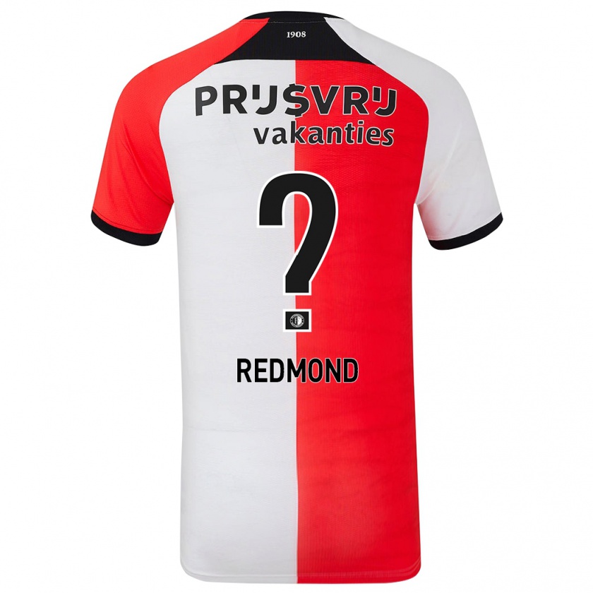 Kandiny Bambino Maglia Charoy Redmond #0 Rosso Bianco Kit Gara Home 2024/25 Maglietta