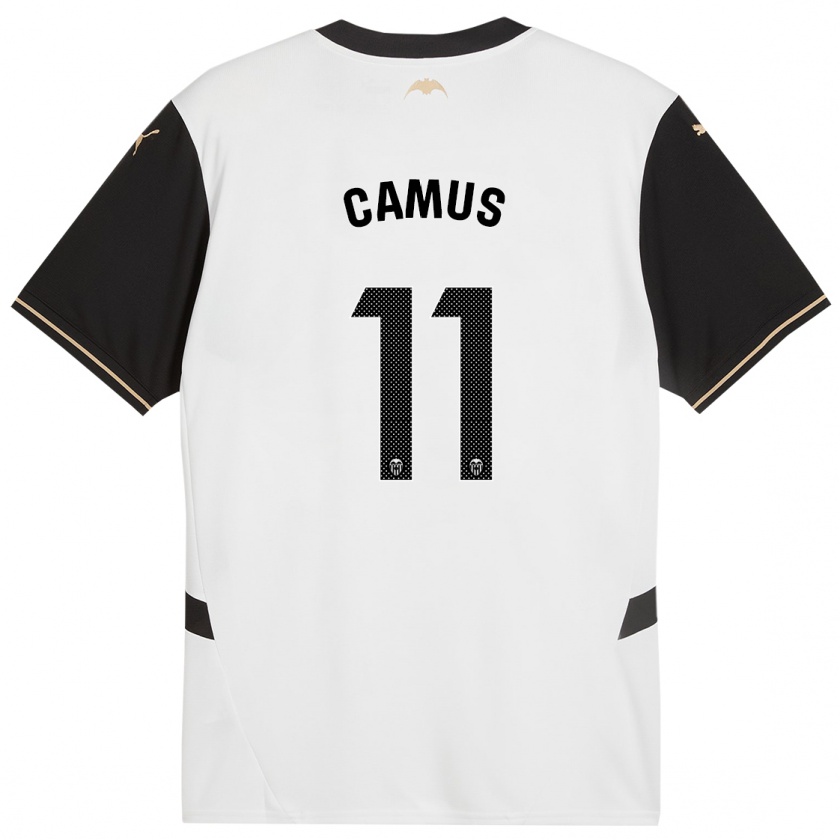 Kandiny Bambino Maglia Marco Camus #11 Bianco Nero Kit Gara Home 2024/25 Maglietta