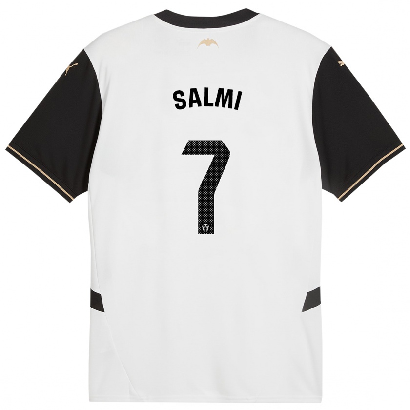 Kandiny Bambino Maglia Iina Salmi #7 Bianco Nero Kit Gara Home 2024/25 Maglietta