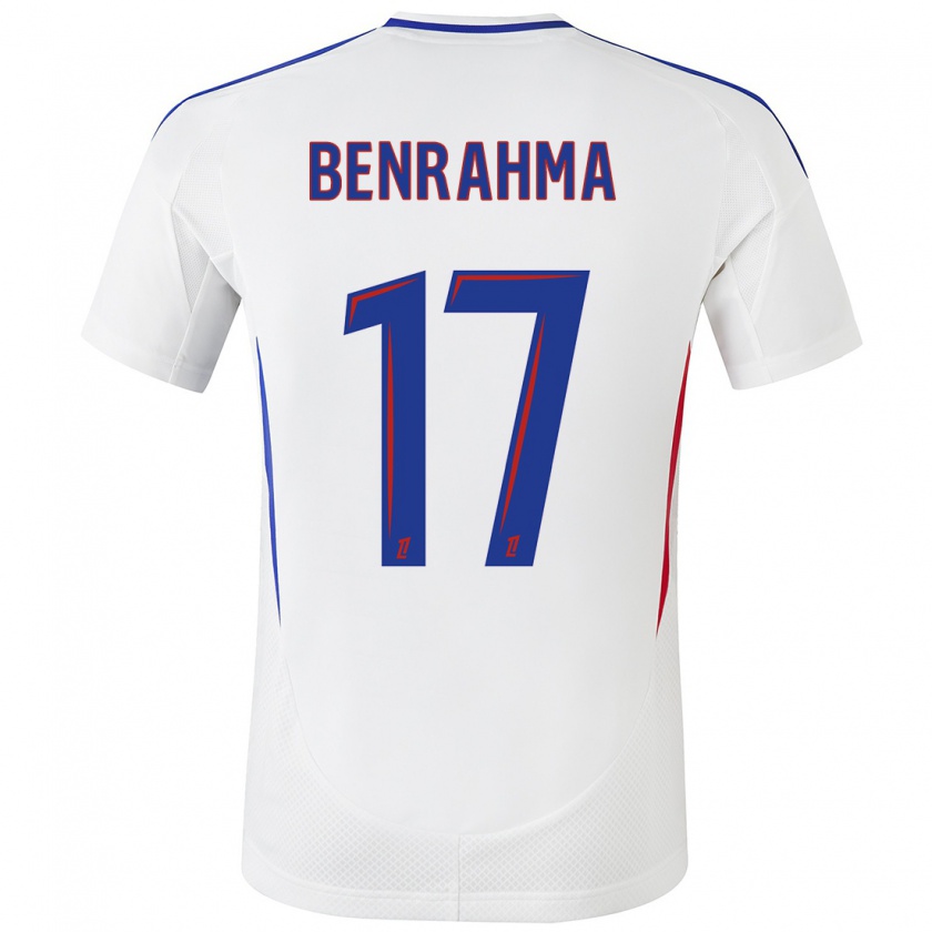 Kandiny Bambino Maglia Saïd Benrahma #17 Bianco Blu Kit Gara Home 2024/25 Maglietta