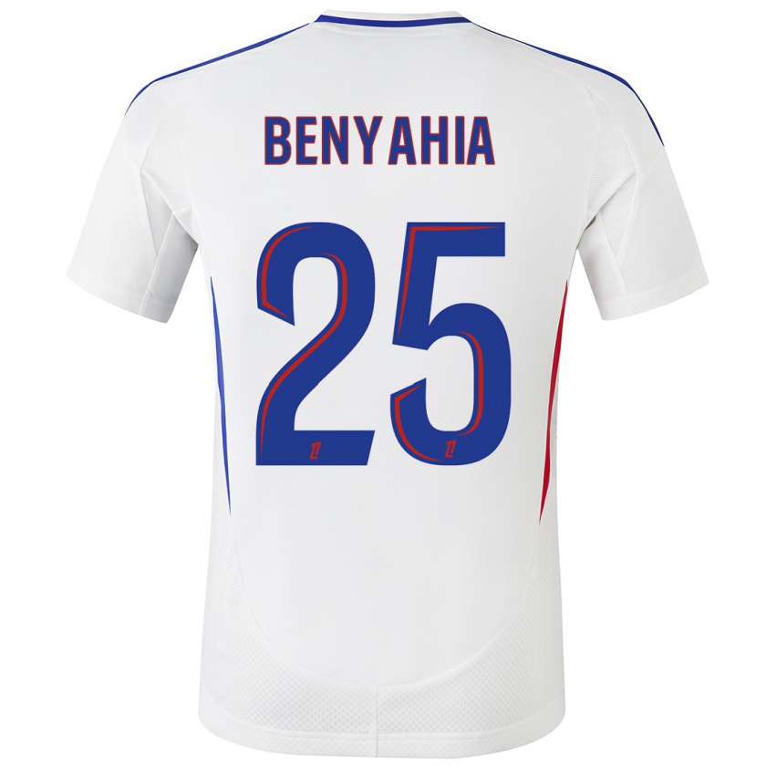 Kandiny Bambino Maglia Ines Benyahia #25 Bianco Blu Kit Gara Home 2024/25 Maglietta