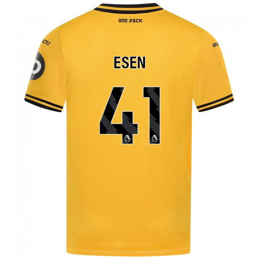 Kandiny Kinderen Josh Esen #41 Geel Thuisshirt Thuistenue 2024/25 T-Shirt