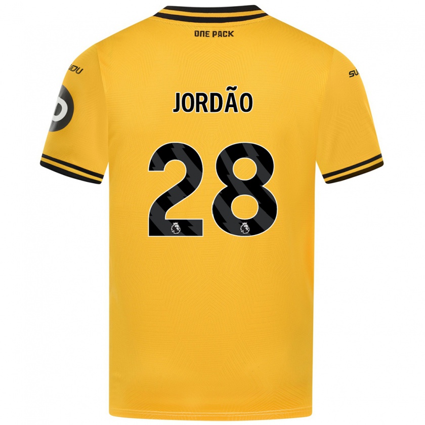 Kandiny Niño Camiseta Bruno Jordão #28 Amarillo 1ª Equipación 2024/25 La Camisa México